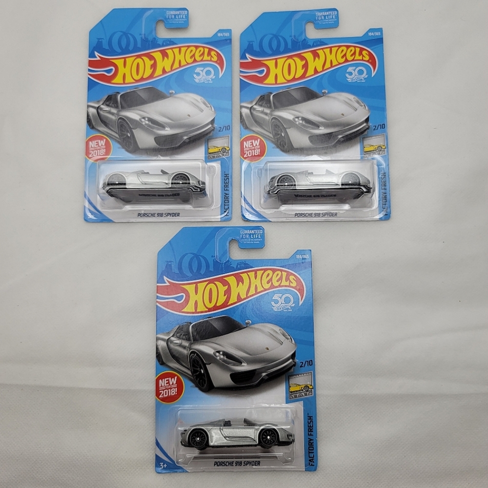 Hot Wheels 50th Anniversary Porsche 918 Spyder FACTORY FRESH